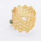 Honeycomb Raw Emerald Cuff 